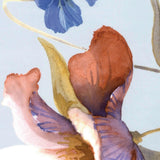 Satino patalynės komplektas Fleurette, Blue spalva