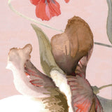 Satino patalynės komplektas Fleurette, Coral spalva