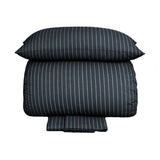 Satino patalynės komplektas Cambridge, Charcoal Grey spalva
