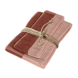 DIALOGO vonios rankšluosčių rinkinys (2 vnt.) Spalva Dusty pink - sandalo