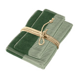 DIALOGO vonios rankšluosčių rinkinys (2 vnt.) Spalva GREY GREEN/MEDIUM GREEN