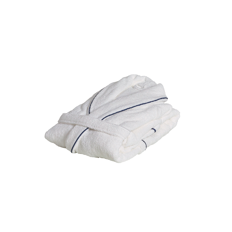 Premium kokybės ISOLA chalatas spalva Bianco + Blue