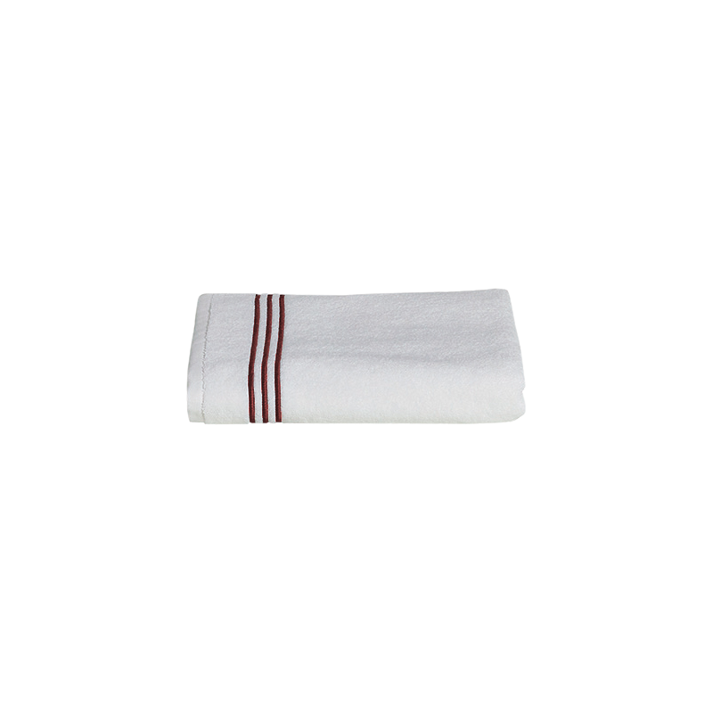 Premium kokybės ISOLA rankšluostis spalva Bianco Burgundy